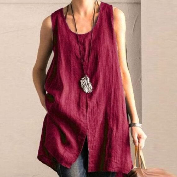 Oversized Basic Tank Top - Image 3