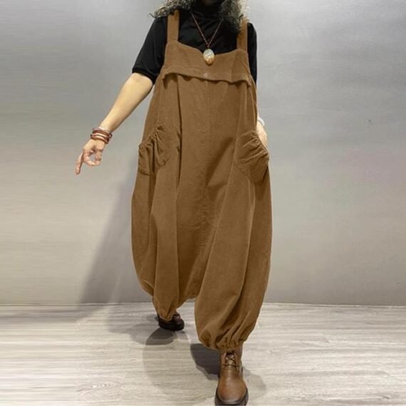 Plus Size Wide Leg Loose Overall - Image 3