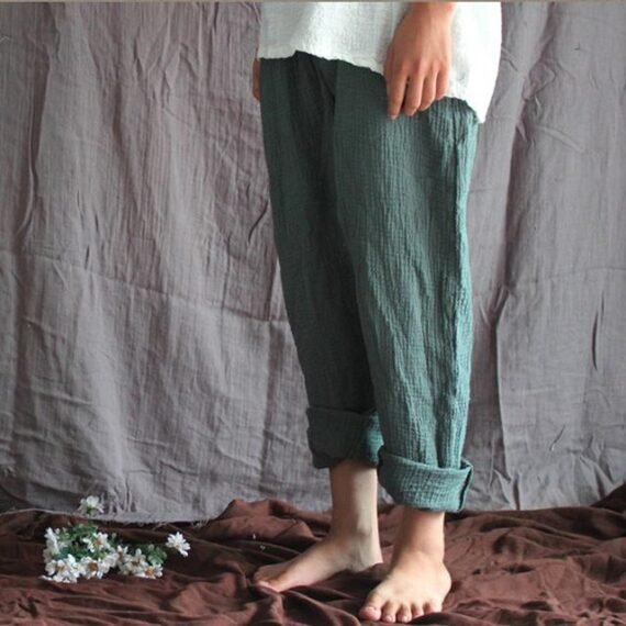 Cotton And Linen Pants | Zen - Image 8