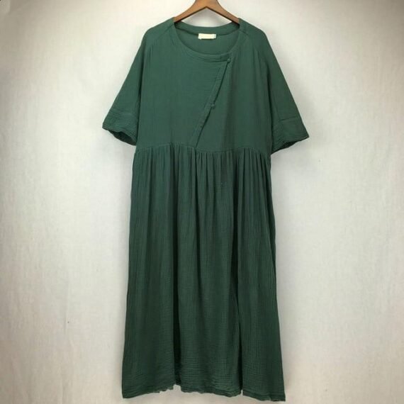 Zen Sunday Plus Size Cotton Linen Dress  | Zen - Image 10