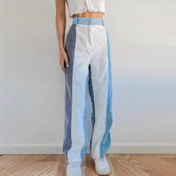 Baggy Hight waist Corduroy Pants - Image 4