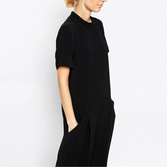 Black Casual Bib Overall - Image 4