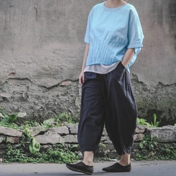 Casual Zen Linen Pants | Lotus - Image 4