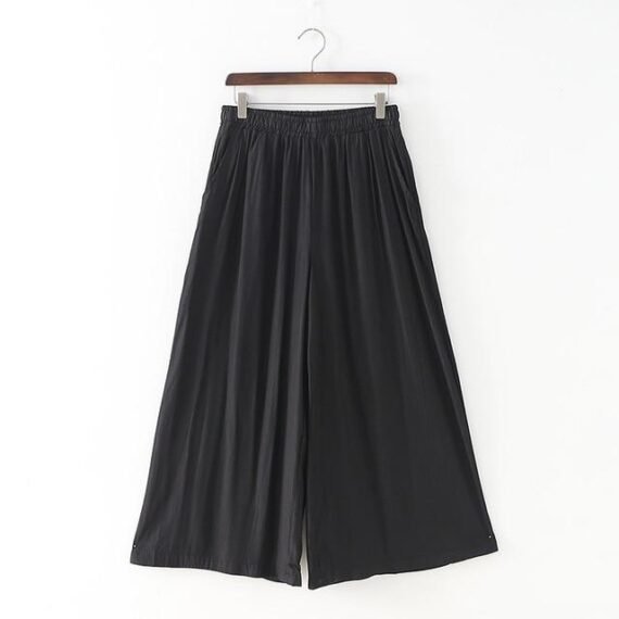 Elastic Waist Wide Leg Palazzo Pants  | Zen - Image 3