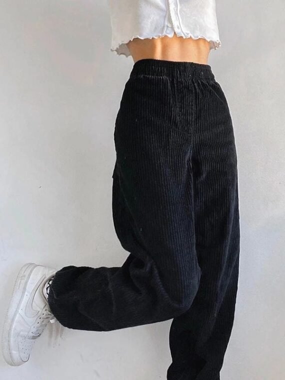 Baggy Hight waist Corduroy Pants - Image 7