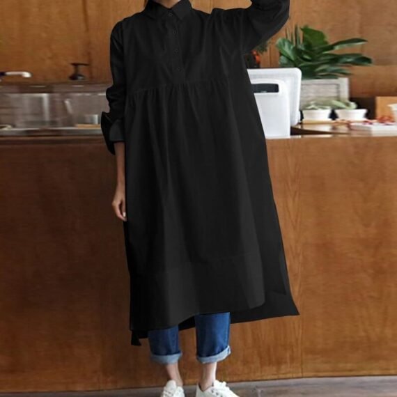 Plus Size Oversized Shirt Dress - Image 10