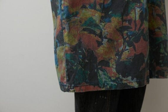 Oversized Floral Denim Coat - Image 9