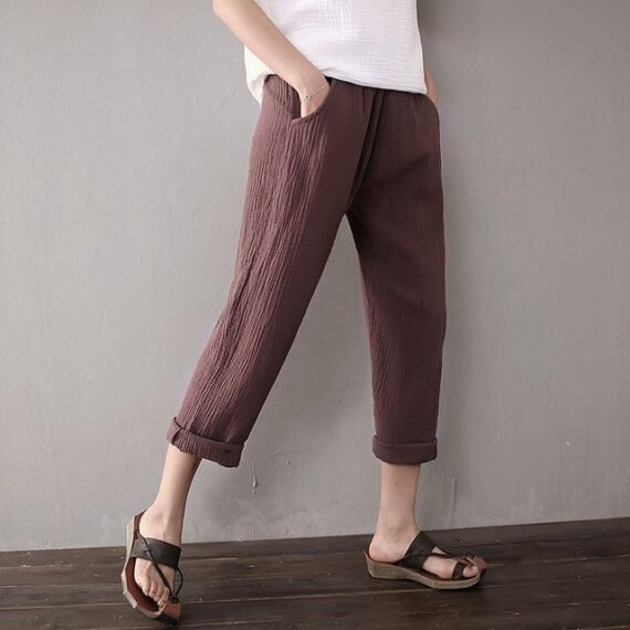 Cotton And Linen Pants | Zen - Image 11