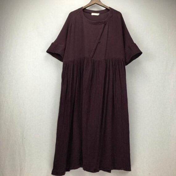 Zen Sunday Plus Size Cotton Linen Dress  | Zen - Image 6