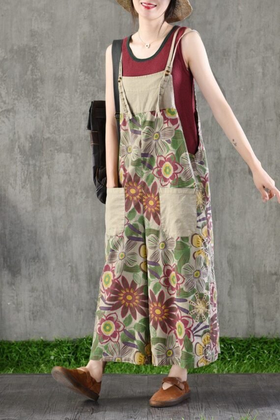 Campagna Wide Leg Floral Overall - Image 3