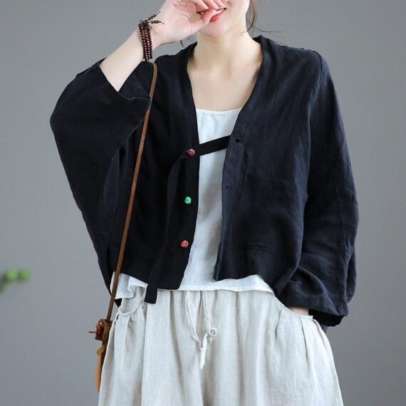 Oversized Button Down Cardigan - Image 4