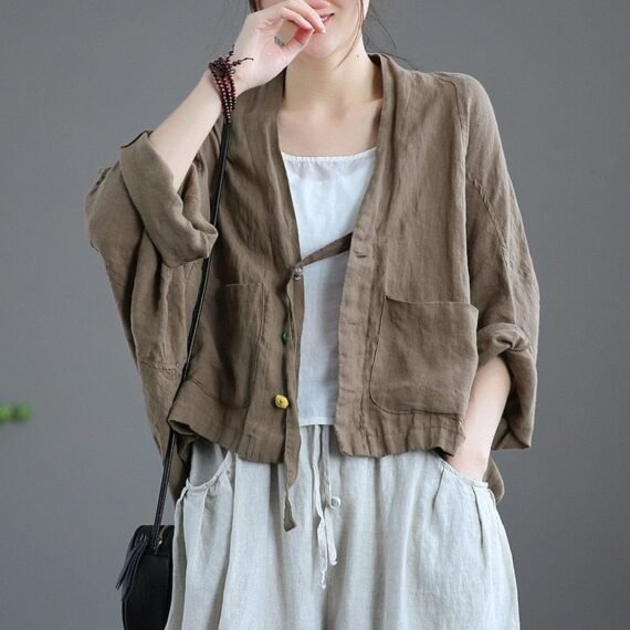 Oversized Button Down Cardigan - Image 5