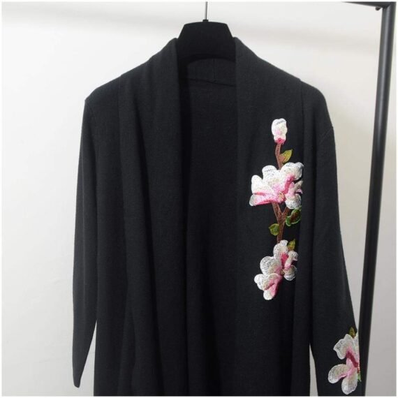 Floral Embroidered Cardigan - Image 4