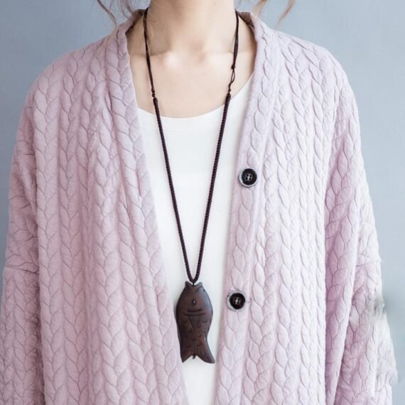 Vintage Pink Long Cardigan - Image 6