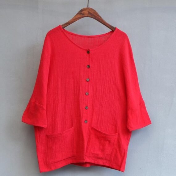 Short Sleeve Button Up Cardigan  | Zen - Image 5