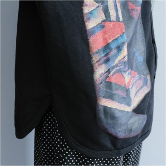 V-Neck Cotton Loose Cardigan - Image 8