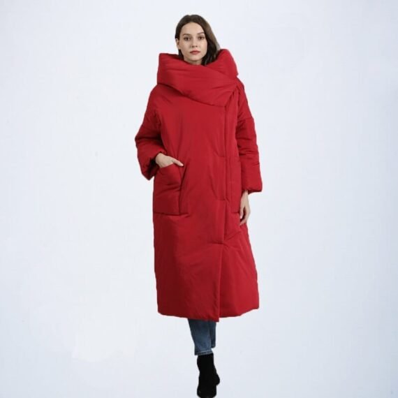 Mia Long Hooded Puffer Coat - Image 7