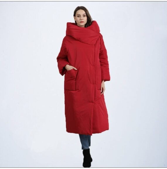 Mia Long Hooded Puffer Coat - Image 15