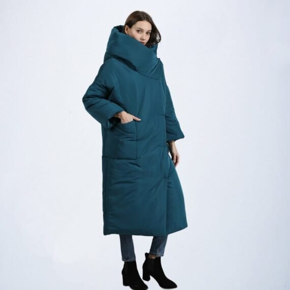 Mia Long Hooded Puffer Coat - Image 6