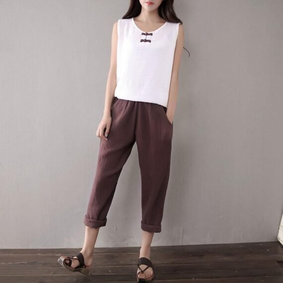 Cotton And Linen Pants | Zen - Image 13