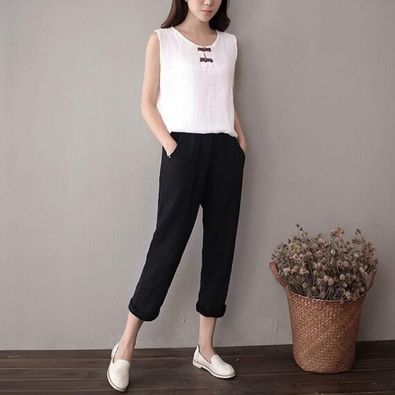 Cotton And Linen Pants | Zen - Image 6