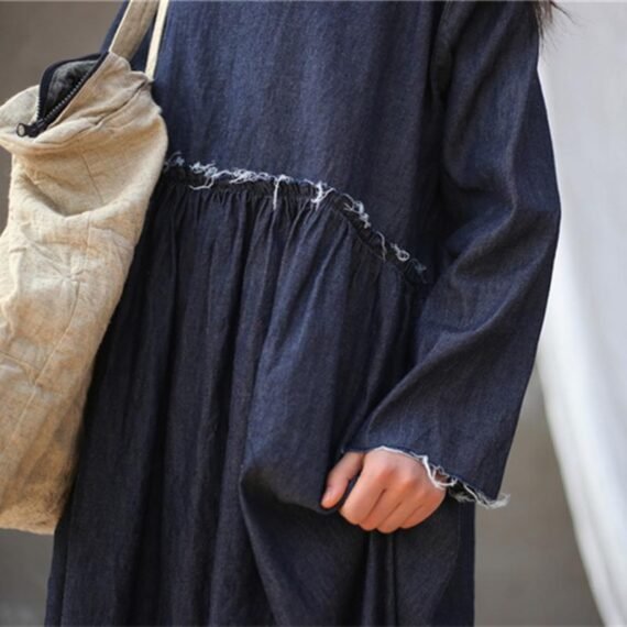 Casual Loose Denim Dress | Zen - Image 3