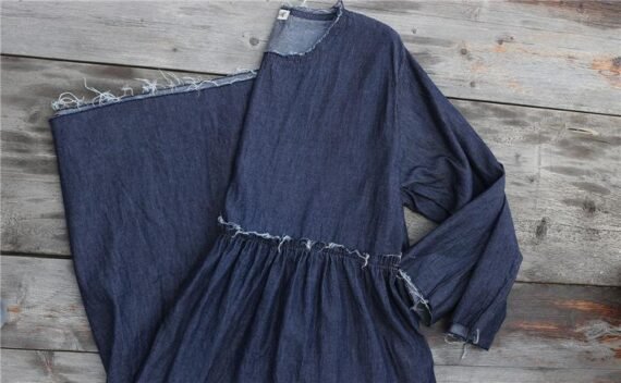 Casual Loose Denim Dress | Zen - Image 6