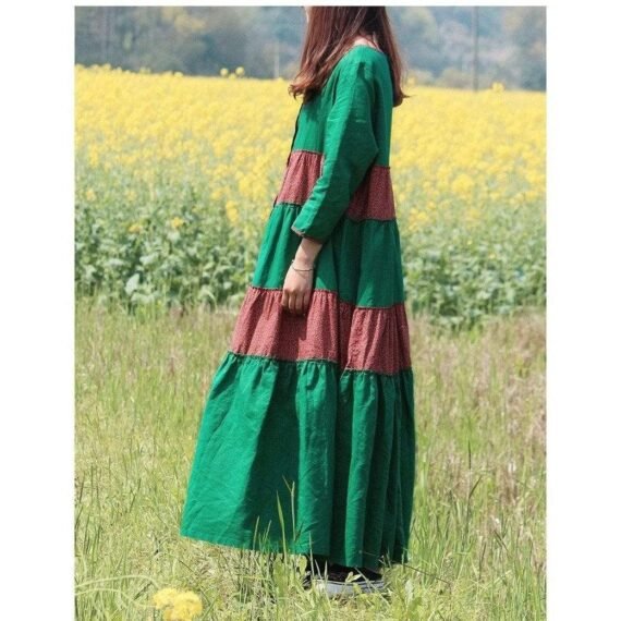 Franfreluche Bohemian Hippie Dress - Image 4