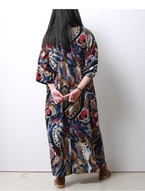 Abstract Art Inspired Midi Dress - Image 2