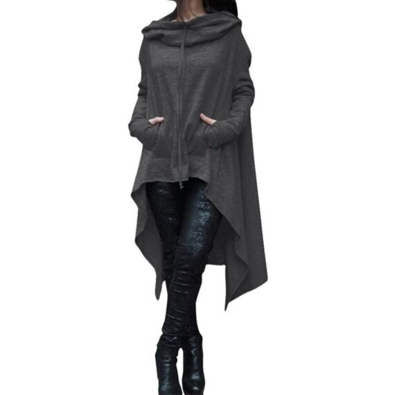 Oversized Loose Hooded Sweater - Image 3