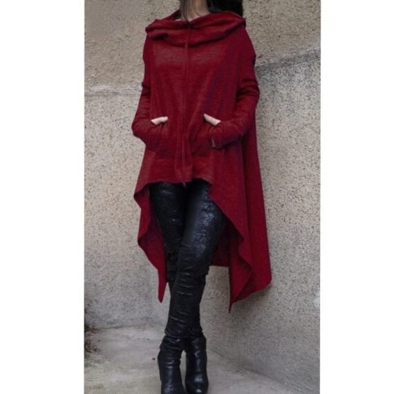 Oversized Loose Hooded Sweater - Image 5