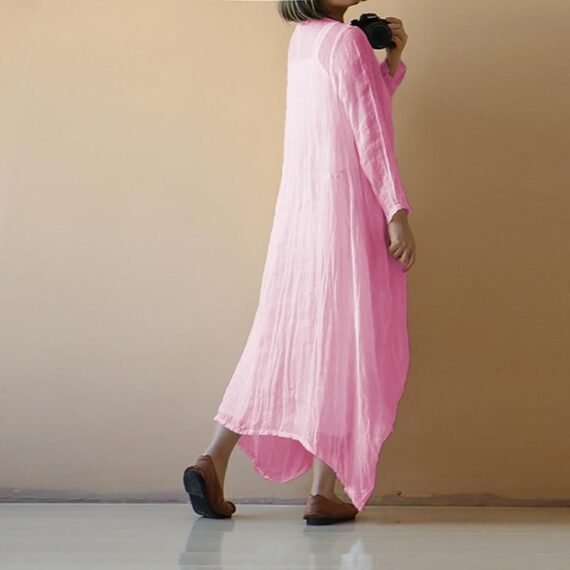 Pure Color Shana Loose Midi Long Dress | Zen - Image 5