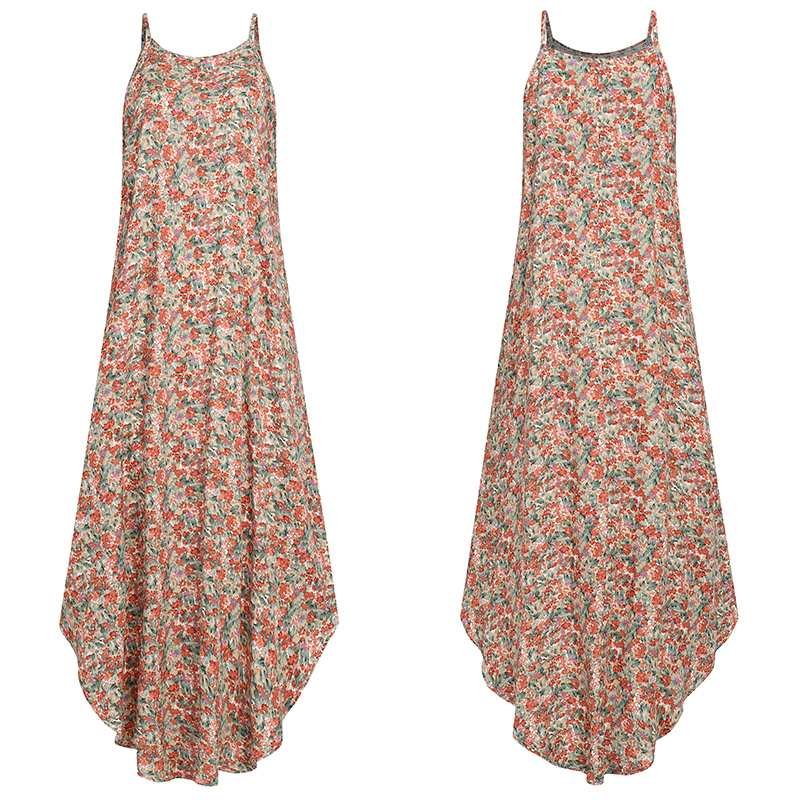 Boho Floral Print Plus Size Sundress - Image 8