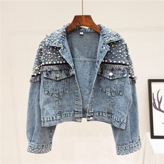 Vintage Studded Denim Jacket