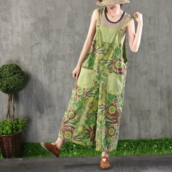 Campagna Wide Leg Floral Overall - Image 4