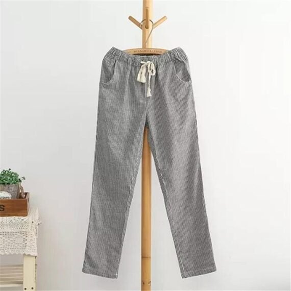 Striped Cotton Linen Pants  | Zen - Image 2