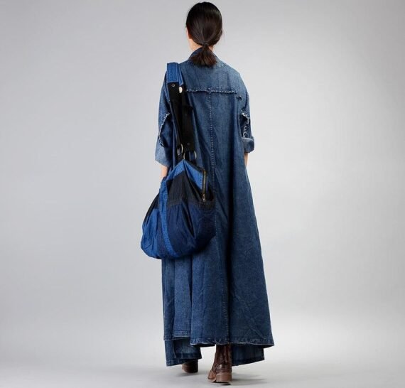 Grunge Denim Trench Coat | Nirvana - Image 3