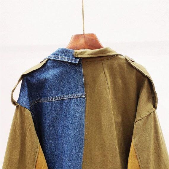 Half and Half Denim Army Jacket | Millennials - Image 3