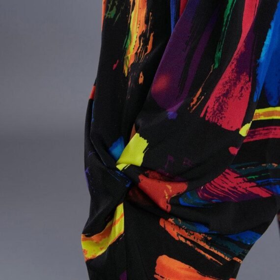 Abstract Art Colorful Harem Pants - Image 5