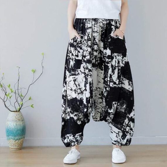 Abstract Art Inspired Harem Pants - Image 2