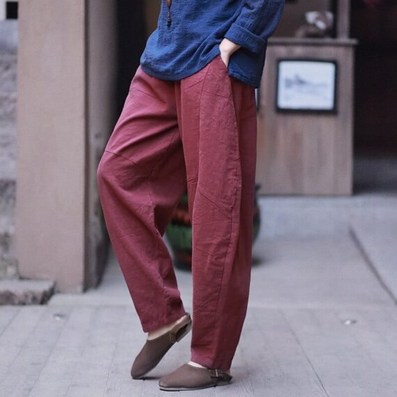 Boyfriend Cotton Linen Pants  | Zen - Image 8