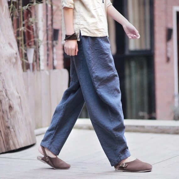 Boyfriend Cotton Linen Pants  | Zen - Image 13