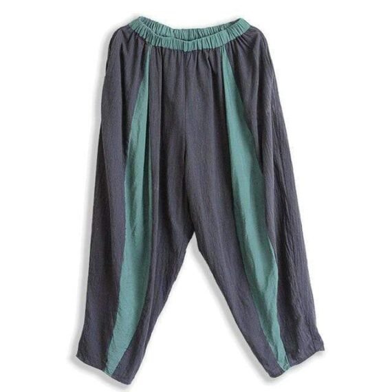 Gradient Colors Linen Harem Pants  | Lotus - Image 2