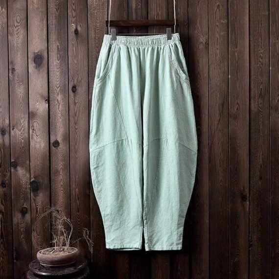 Wide Leg Linen Harem Pants | Zen - Image 8