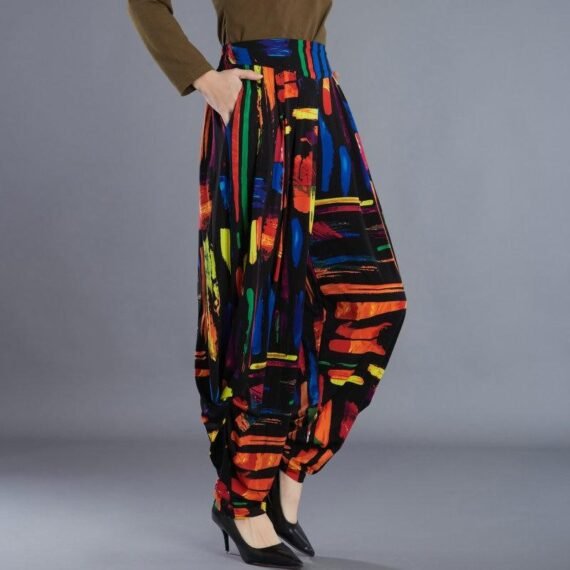 Abstract Art Colorful Harem Pants