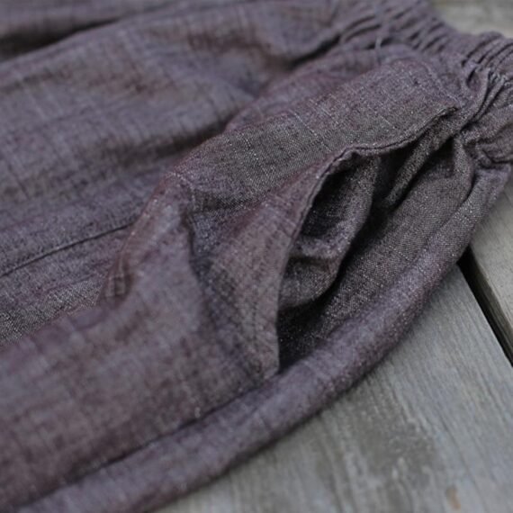 Grey Pleated Palazzo Pants  | Zen - Image 5