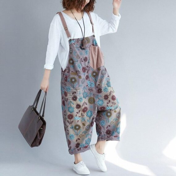 Hippie Dippie Floral Patchwork Overall - Image 7