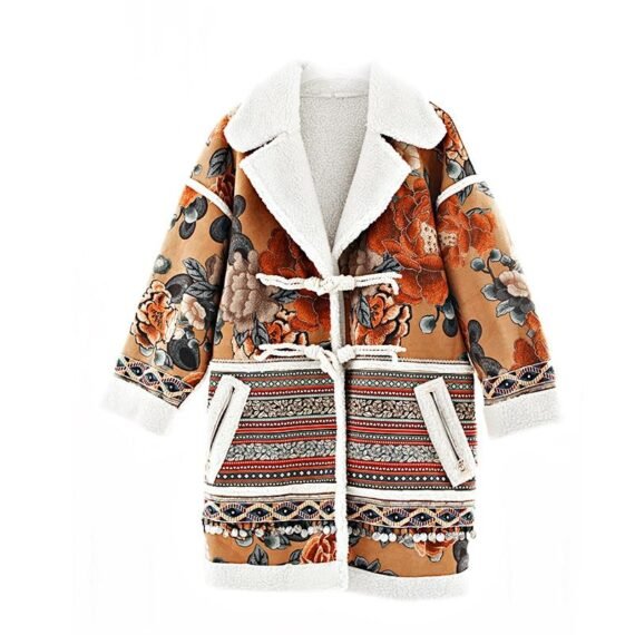 Indie Folk Embroidered Vintage Coat | Mandala - Image 6