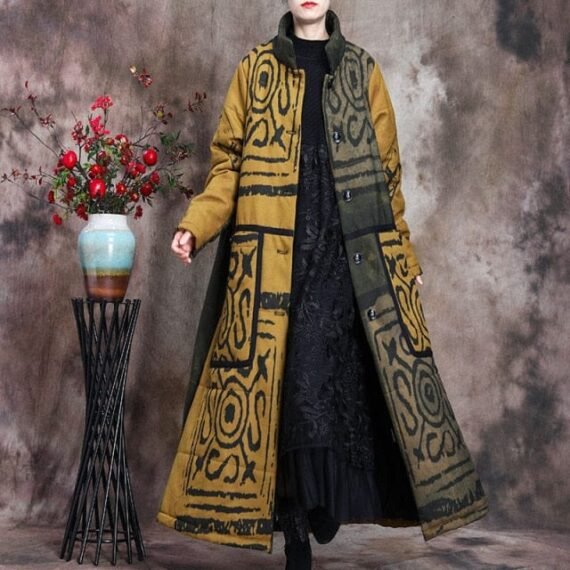 Vintage Abstract Patchwork Coat | Nirvana - Image 3