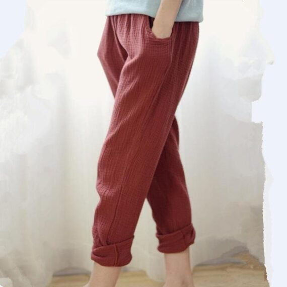 Cotton And Linen Pants | Zen - Image 16